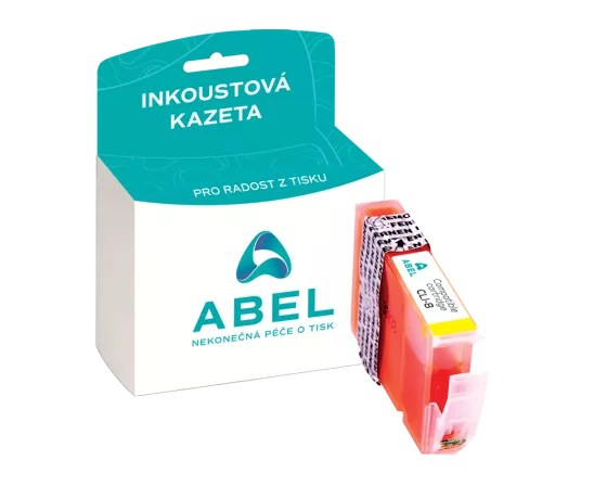 Náplň ABEL CLI-8 žlutá pro tiskárny CANON (420 stran)