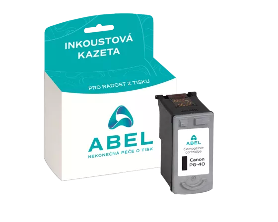 Náplň ABEL PG-40, 0615B001 černá pro tiskárny CANON (420 stran)