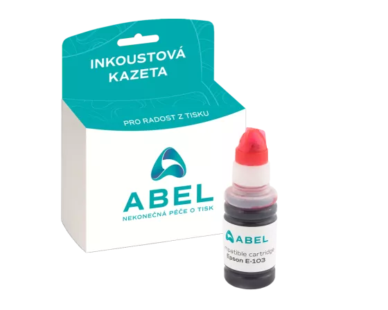 Náplň ABEL C13T00S34A, 103 purpurová pro tiskárny EPSON (70 ml)