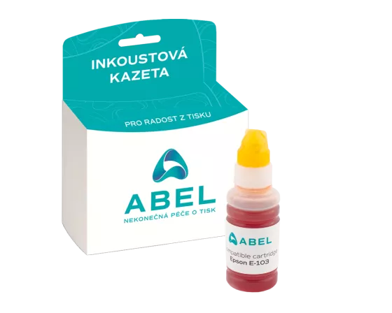 Náplň ABEL C13T00S44A, 103 žlutá pro tiskárny EPSON (70 ml)