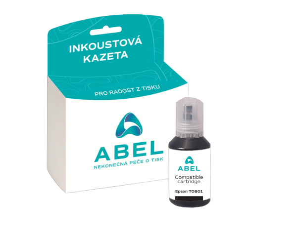 Náplň ABEL C13T08014011 černá pro tiskárny EPSON (7,4 ml)