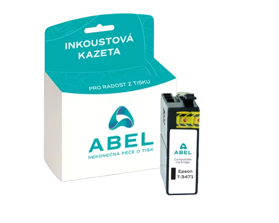 Náplň ABEL C13T34714010 černá pro tiskárny EPSON (16,3 ml)
