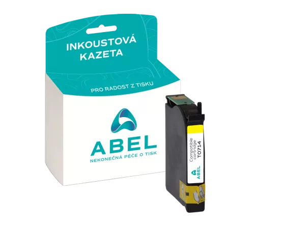 Náplň ABEL C13T07144011 žlutá pro tiskárny EPSON (5,5 ml)