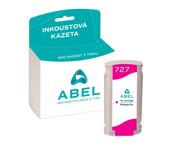 Náplň ABEL No.727, B3P20A purpurová pro tiskárny HP (130 ml)