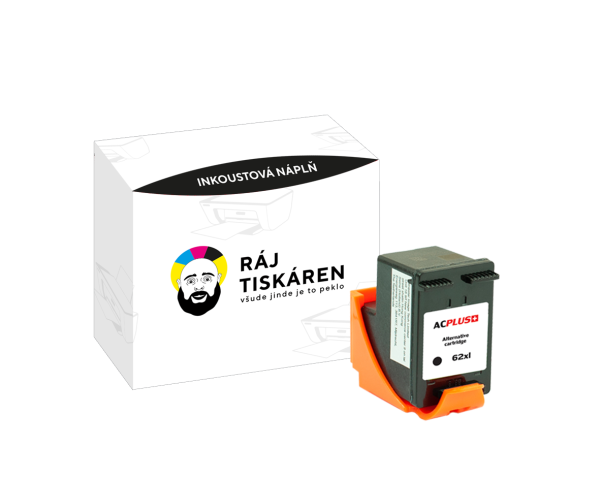Náplň AC Plus HP 62XL, C2P05AE černá pro tiskárny HP (600 stran)