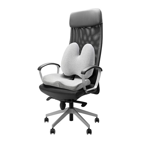 Powerton ERGO CUSHY Set bederní opěrky a podsedáku, šedý