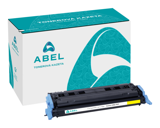 Toner ABEL CRG-707 žlutý pro tiskárny CANON (4 000 stran)