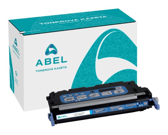 Toner ABEL CRG-717 azurový pro tiskárny CANON (4 000 stran)