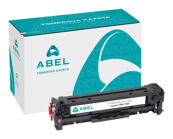 Toner ABEL CRG-718 černý pro tiskárny CANON (3 400 stran)
