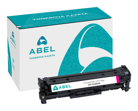 Toner ABEL CC533A purpurový pro tiskárny HP (2 800 stran)