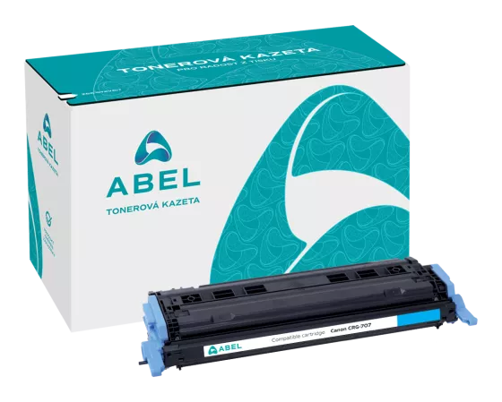 Toner ABEL CRG-707 azurový pro tiskárny CANON (4 000 stran)