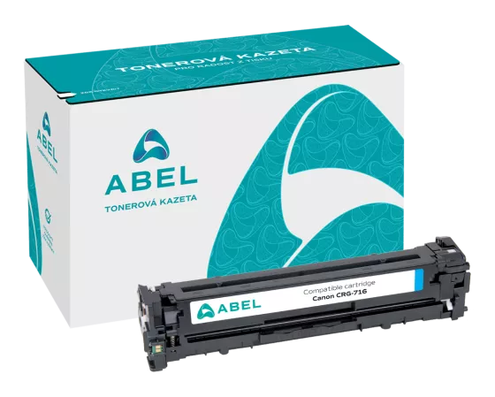 Toner ABEL CRG-716, 1979B002 azurový pro tiskárny CANON (1 500 stran)