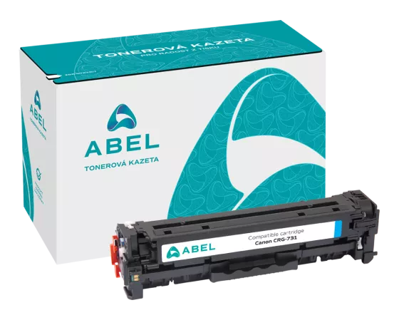 Toner ABEL CRG-731 azurový pro tiskárny CANON (1 500 stran)