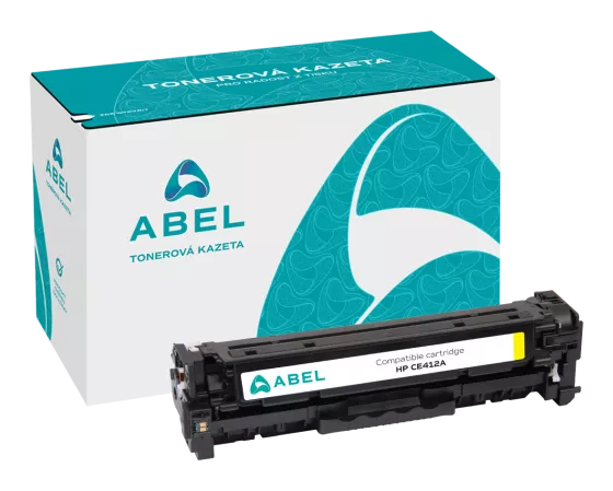 Toner ABEL CE412A žlutý pro tiskárny HP (2 600 stran)