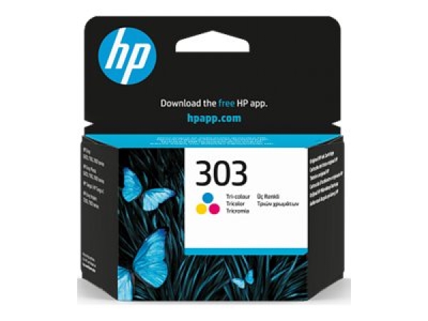HP 303 - 4 ml - barva (azurová, purpurová, žlutá) - originální - inkoustová cartridge - pro ENVY Photo 7134; Pavilion 7230p, 7930, 7931, 7934