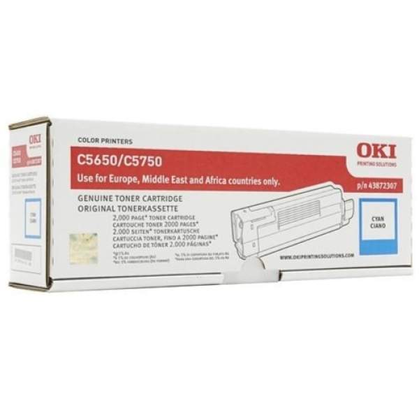 Toner OKI 43872307 azurový