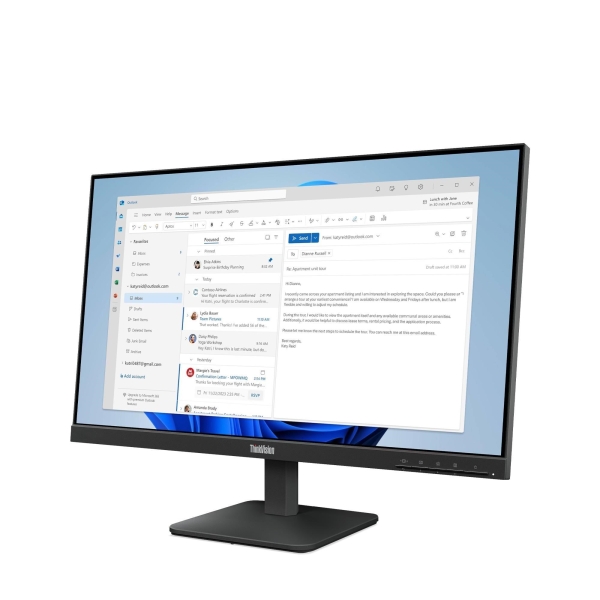 LENOVO LCD S24-4e - 23.8",IPS,16:9,1920x1080,100Hz,250cd/m2,1300:1,4ms(GtG),VGA,HDMI