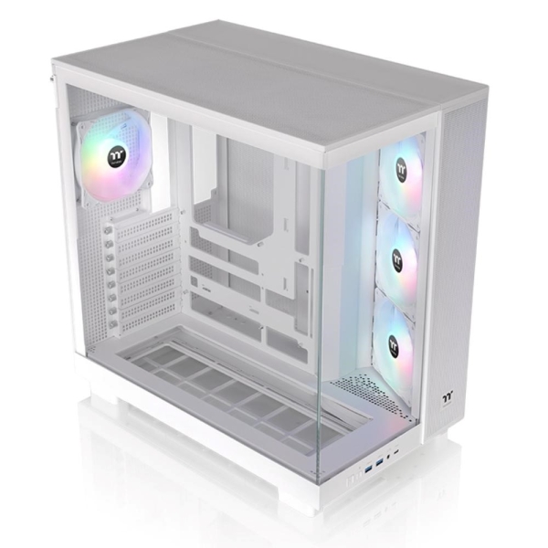 THERMAL TAKE Case View 380 XL TG ARGB, ATX, Průhledná bočnice, 4x 120mm ARGB Fan, bílá