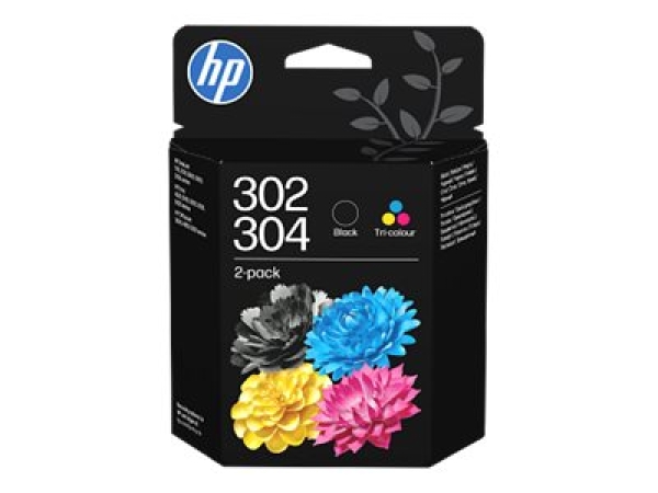 HP/InkHP 302/304 Tri-color/BK Ink Crtg 2, HP/InkHP 302/304 Tri-color/BK Ink Crtg 2