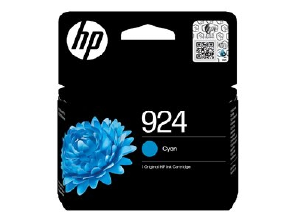 HP 924 - 6 ml - azurová - originální - Officejet - inkoustová cartridge - pro Officejet Pro 8120e, 8122e, 8125e, 8130e, 8134e, 8135e, 8138e, 8139e