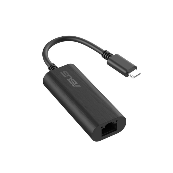ASUS USB-C2500 V2, USB-C Ethernet Adapter 2.5G/1G/100Mbps, RJ45 port