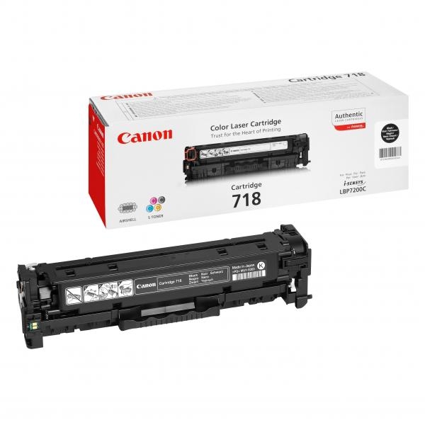 Toner CANON CRG-718 černý (3 400 stran)