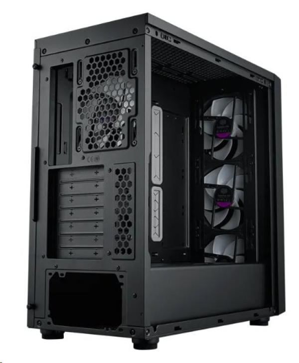 Cooler Master case MasterBox 600, bez zdroje, 3x 140mm ARGB Fan, 1x 120mm ARGB Fan, černá