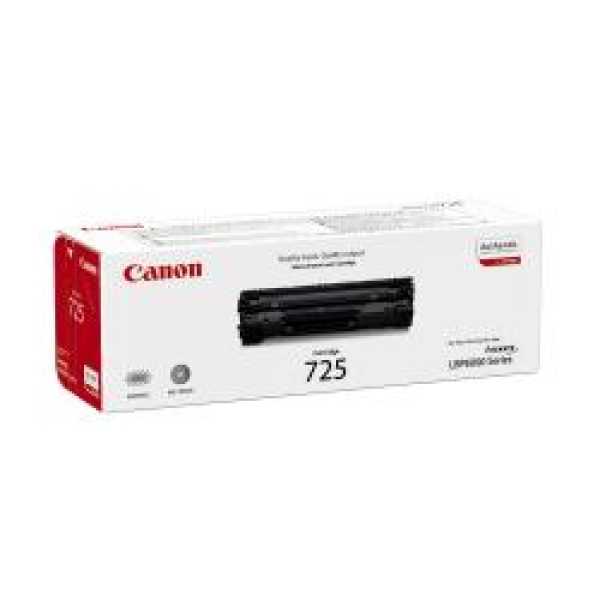 Canon CRG 725BK (3484B002), černý originální toner do tiskárny Canon