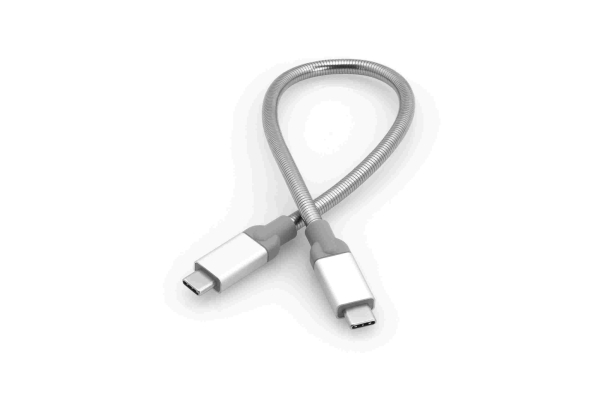 Verbatim USB kabel (3.1), USB C samec - USB C samec, 0.3m, stříbrný, box, 48867