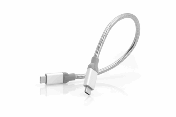 Verbatim USB kabel (3.1), USB C samec - USB C samec, 0.3m, stříbrný, box, 48867