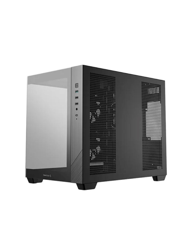 DEEPCOOL Case CG330 3F, mATX, Průhledná bočnice, 3x120mm ARGB Fan, černá