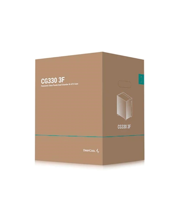 DEEPCOOL Case CG330 3F, mATX, Průhledná bočnice, 3x120mm ARGB Fan, černá