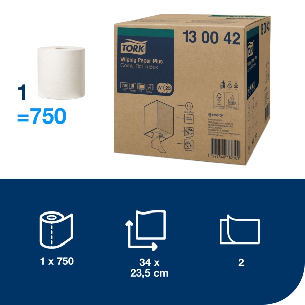 Tork papírová utěrka Plus W1/W2/W3