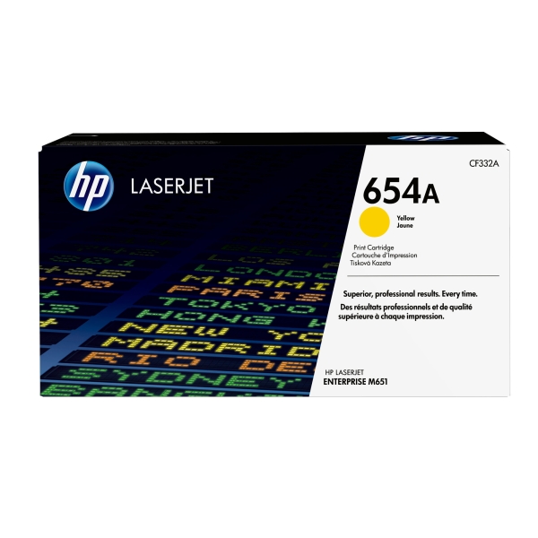 Toner HP č.654A CF332A žlutý