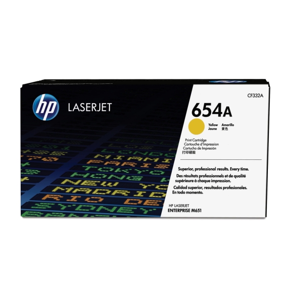 Toner HP č.654A CF332A žlutý