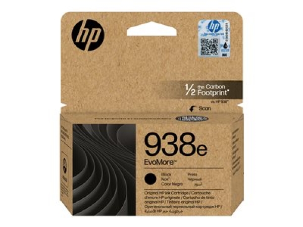 HP 938e EvoMore - 53 ml - cerná - originální - inkoustová cartridge - pro Officejet Pro 9110b, 9120, 9120b, 9120e, 9130b, 9130e, 9720E, 9730e