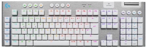 Logitech G915 X LIGHTSPEED Low-Profile Wireless Gaming Keyboard - TACTILE - WHITE - US - 2.4GHZ/BT - USB-C - EMEA
