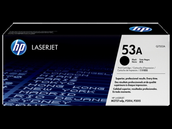 HP 53A (Q7553A), černý originální toner pro tiskárnu HP