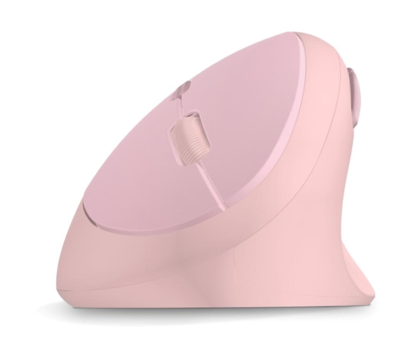 CONNECT IT FOR HEALTH LADIES PINK Bezdrátová vertikální myš, ergonomická, růžová