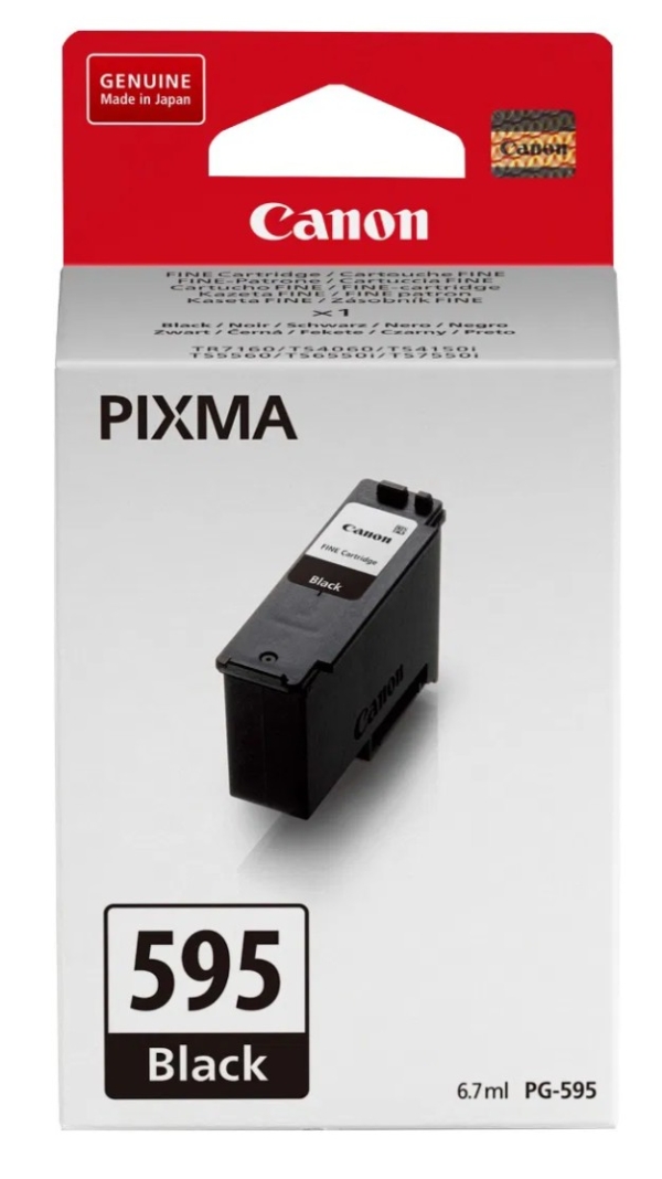 Canon PG-595 - Cerná - originální - závesný box - inkoustová cartridge - pro PIXMA TS6550i ( 180 stran)