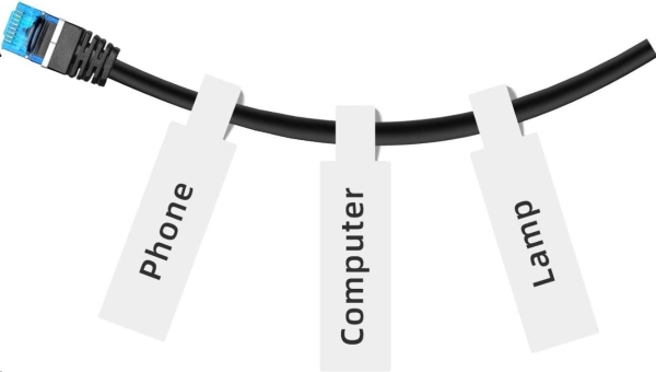 Niimbot štítky na kabely RXL 12,5x109mm 65ks White pro D11 a D110