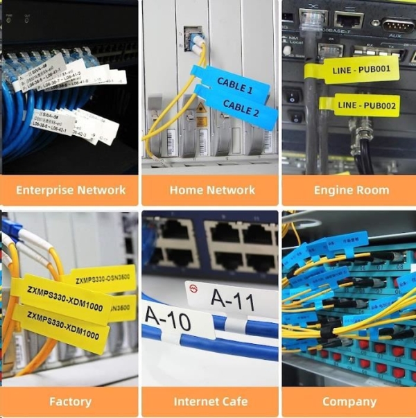 Niimbot štítky na kabely RXL 12,5x109mm 65ks White pro D11 a D110