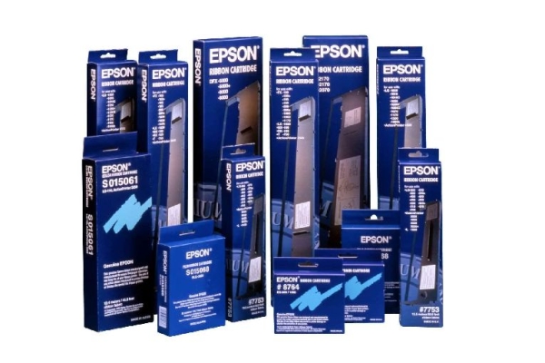 Epson originální páska do tiskárny, 7754/C13S015022, černá, Epson LQ 1000, 1050, 1170, 1600K, 1800K, 1900K