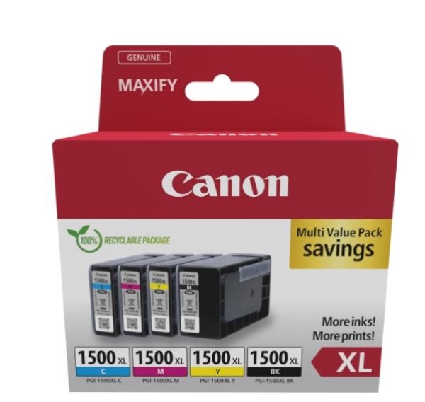Canon CARTRIDGE PGI-1500XL multipack pro Maxify MB2050, MB2150, MB2350, MB2750 a MB2755 ( 780 stran)