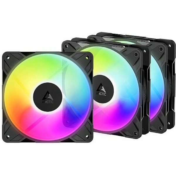 ARCTIC P12 Pro A-RGB Reverse Value pack (3 ks) ventilátor - 120mm, black