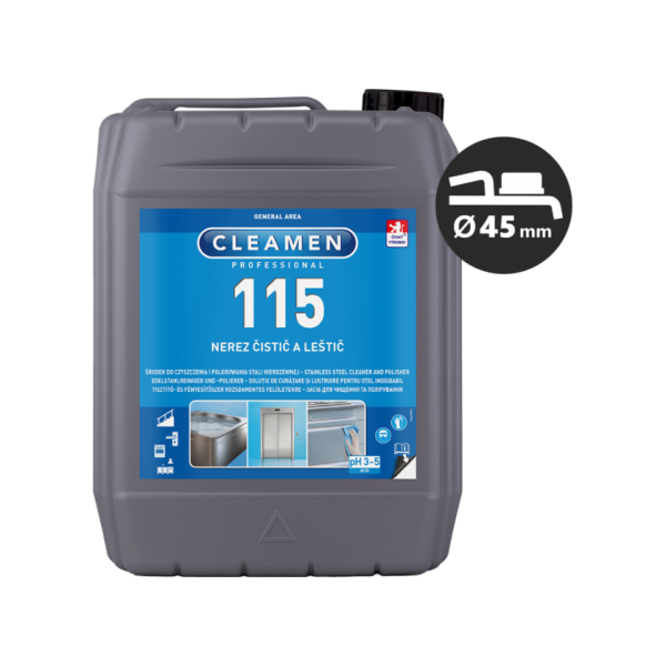 CLEAMEN 115 Nerez čistič a leštič, 5 L