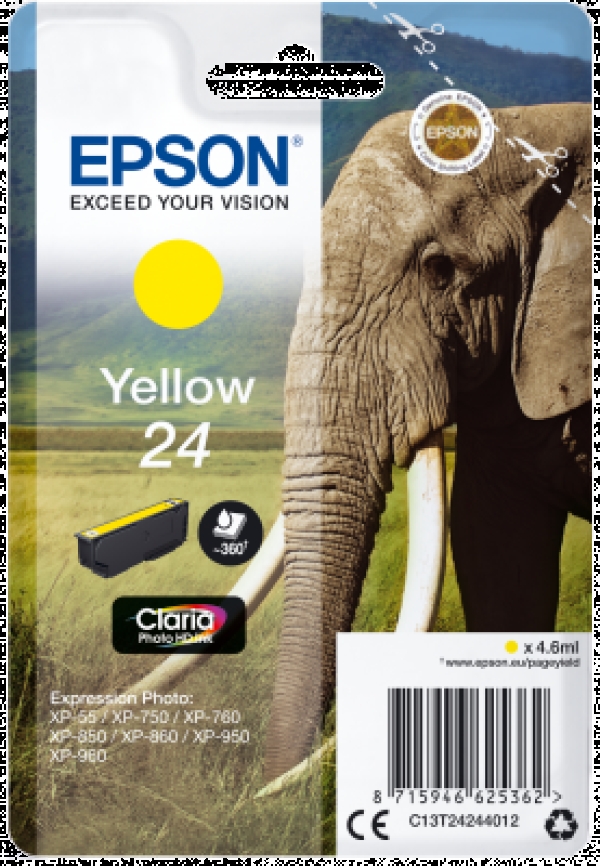 Náplň Epson 24, C13T24244012 žlutá 