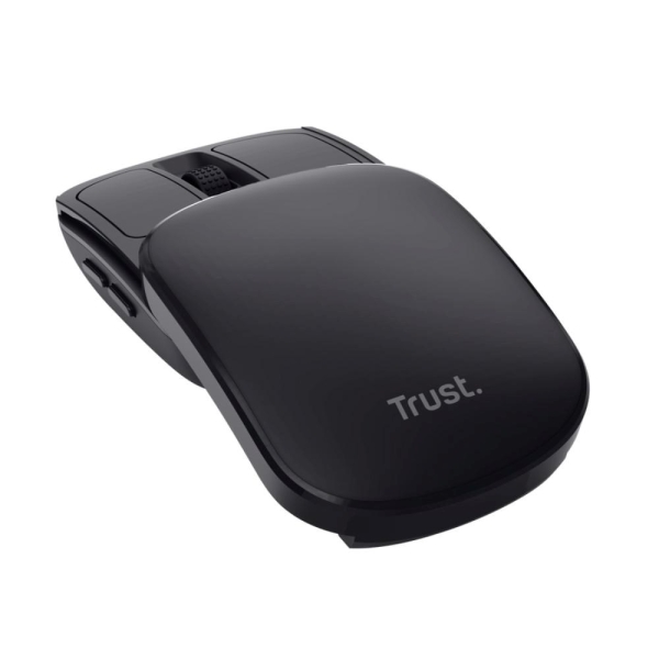 TRUST Myš Zylo, Skládací, Bezdrátová 2.4GHz, černá
