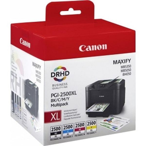 Sada náplní CANON PGI-2500XL, 9254B004, 9254B010 (1x70,9/3x19,3 ml)