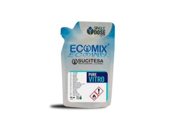 SUCITESA ECOMIX PURE VITRO SPRAYER koncentrát na okna, sáček 80ml=1l, sada 12ks+láhev 1l